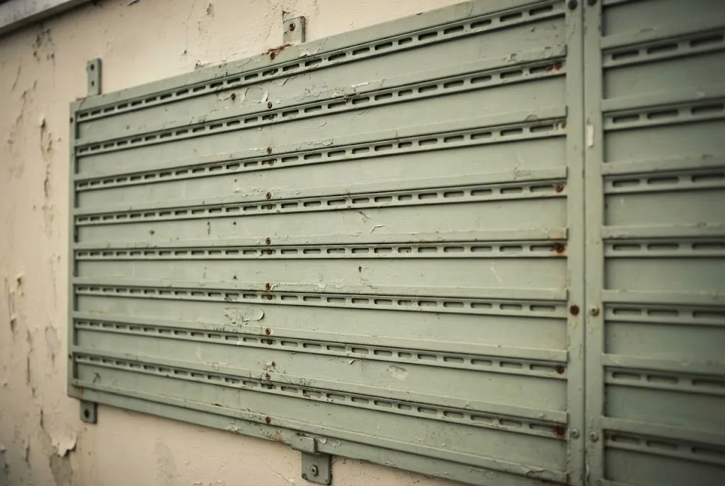 A wall-mounted fixture board with blank slots at an empty football ground